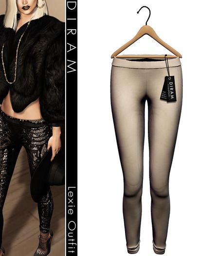 - D I R A M - LEXIE Legging - White_FittedMesh