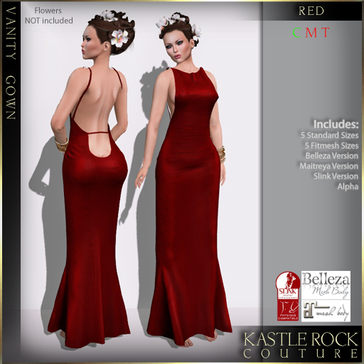 :KR: Vanity Gown - Red