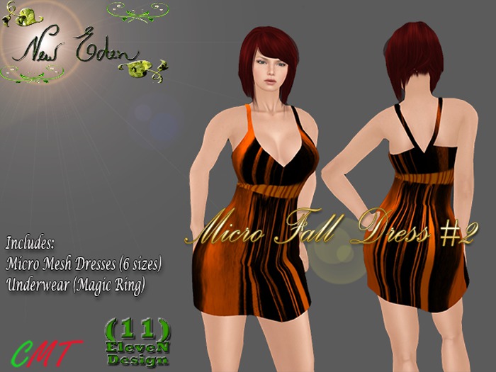 NEFA 109M Fall Micro Dress #2 - Mesh for Micro Avatars