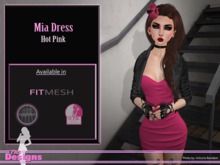 Mia Dress Hot Pink