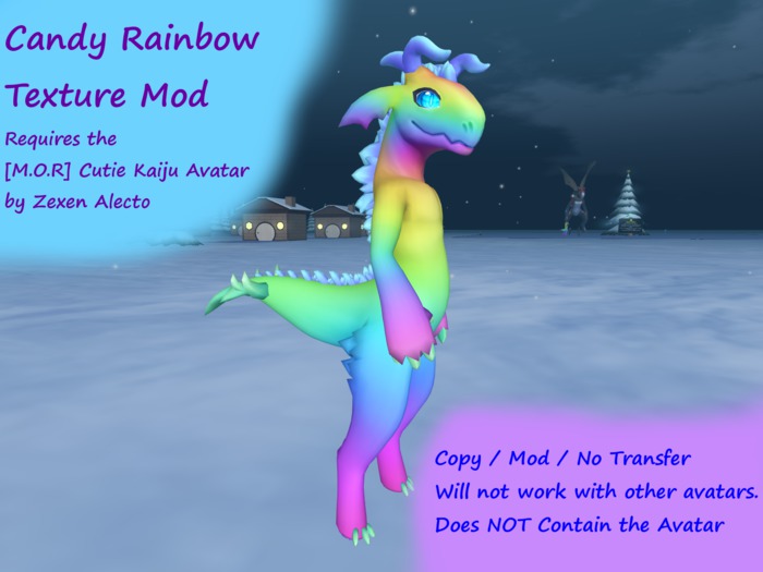 Chibi Kaiju - Candy Rainbow Texture Mod