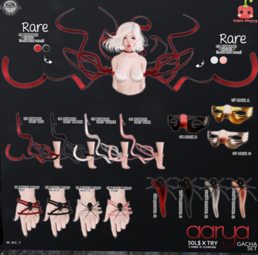 08{Aarya} mask B  .::Cubic Cherry::.