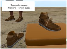 sneakers trainers - brown - boxed