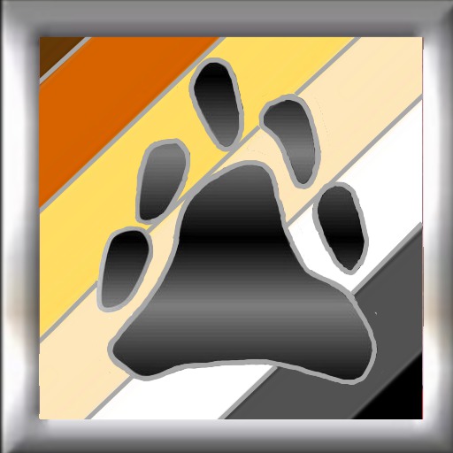 Stained Glass Bear Flag