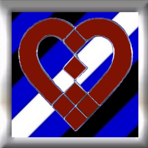 Stainglass Leather Heart