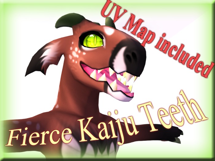 +Nelaware+ Fierce Kaiju Teeth