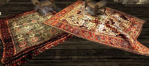antique carpet woven mesh