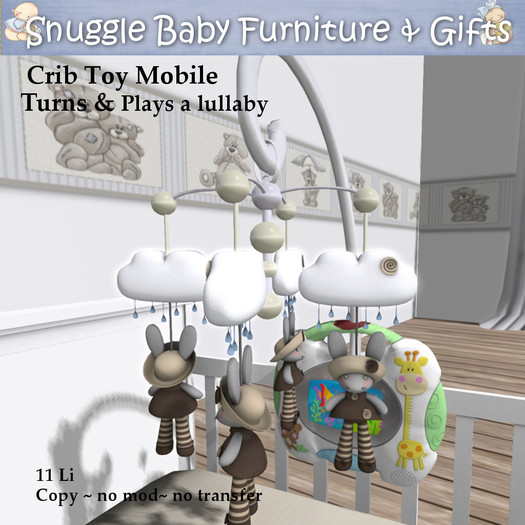 Le Blanc Crib Toy Mobile  with Lullaby and light 