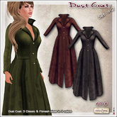 [V/W] Dust Coat Set n. 2 Moss-Choco-Iron