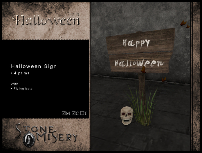 .:S.M:. Halloween 2.0 - Happy Halloween Sign