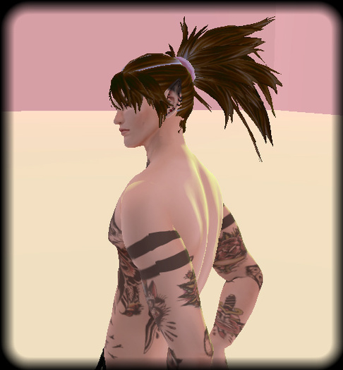 K&K Male ponytail Hair