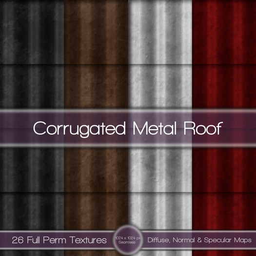 {L} Corrugated Metal Roof