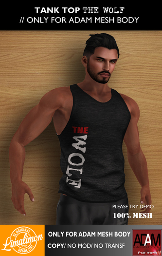 [LimaLimon] Tank Top The Wolf