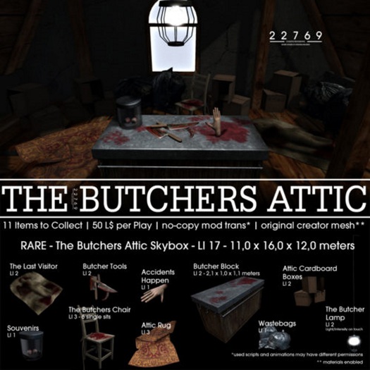 22769 ~ [bauwerk] The Butchers Attic Skybox - RARE
