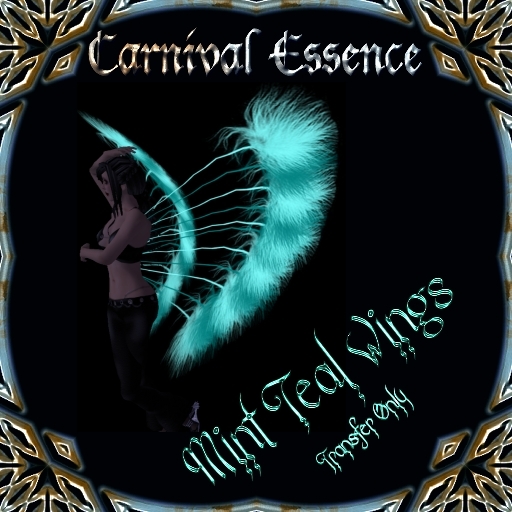~BLD~ Carnival Essence, Mint Teal Wings 