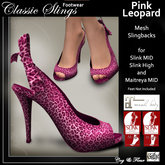 C&F Slink & Maitreya Slingbacks - Rockadolly Pink Leopard