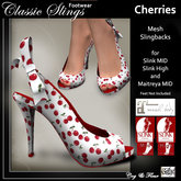 C&F Slink & Maitreya Slingbacks - Rockadolly Cherries (WH)