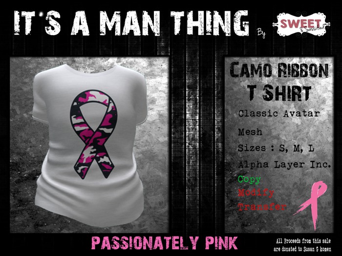 It's A Man Thing - Camo Ribbon W