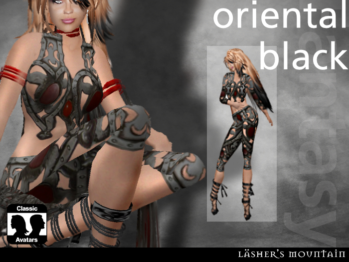 ORIENTAL BLACK Fantasy Outfit