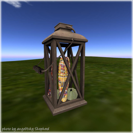.:Bee designs:. Fall Cottage Gacha Lantern with corns