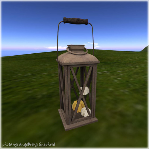 .:Bee designs:. Fall Cottage Gacha Lantern  with pumpkins