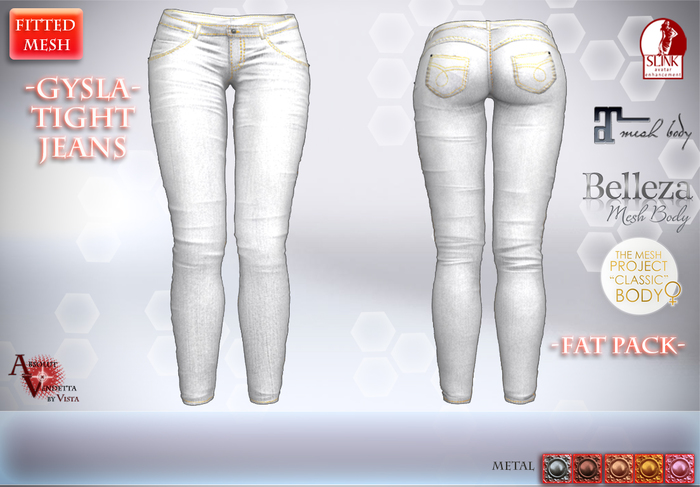 Absolut Vendetta -@Gysla Tight Jeans*WHITE