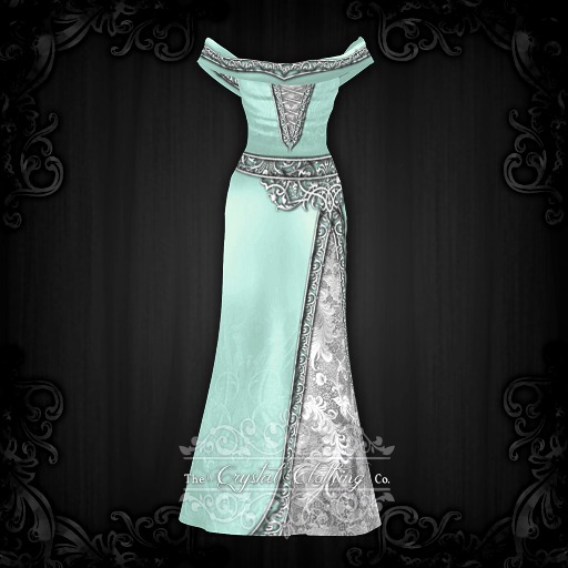 [CC Co.] Felicitas - Gown - Silver Spearmint