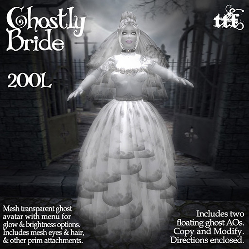 TFF Ghostly Bride - Complete ghost avatar