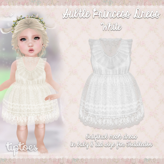 . tiptoes - Subtle Princess Dress - White