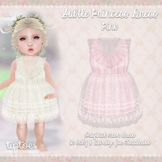 . tiptoes - Subtle Princess Dress - Pink