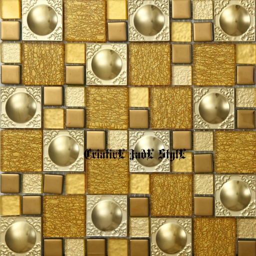 Texture Wall Metal Glass Gold 