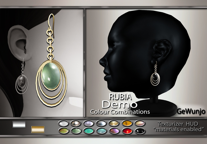 GeWunjo : RUBIA earrings DEMO