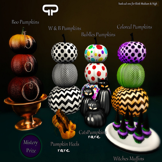 Pure Poison - Pumpkins Heels for SLINK Mid & High [BOXED] RARE