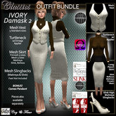 C&F Ivory Damask OUTFIT BUNDLE #2