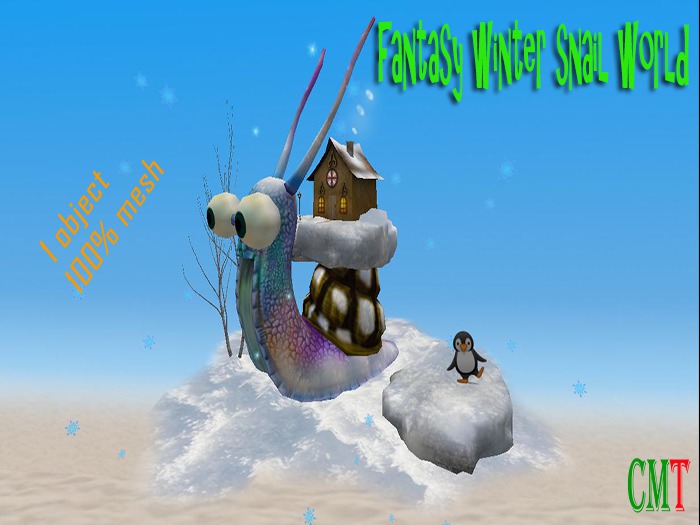 sol's pets & garden fantasy winter snail world