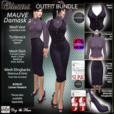 C&F Mauve Damask OUTFIT BUNDLE #2