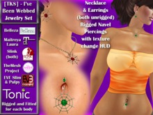 [TKS] I've Been Webbed Jewelry Set (PG)for Belleza, Eve, Slink, Maitreya, TheMeshProject and Tonic Bodies