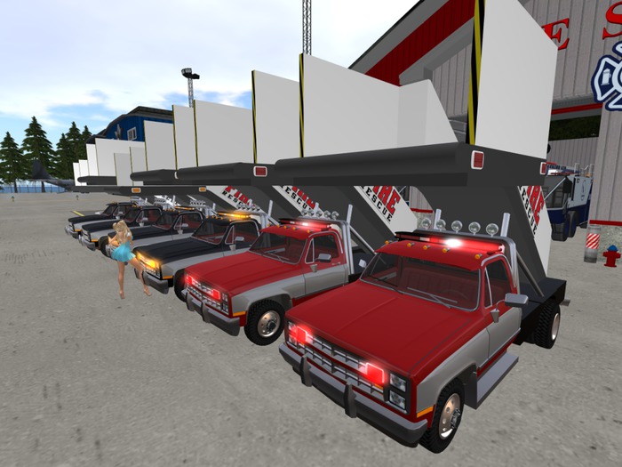 Passenger Stair truck shevy Fire Rescue