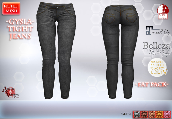 Absolut Vendetta -@Gysla Tight Jeans*DARK GRAY