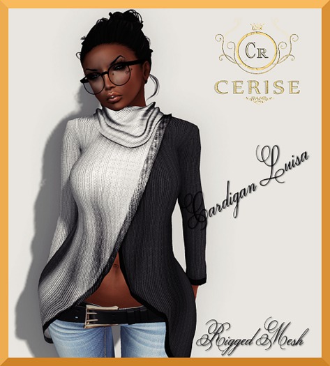 ::Cerise:: Cardigan Luisa Rigged white