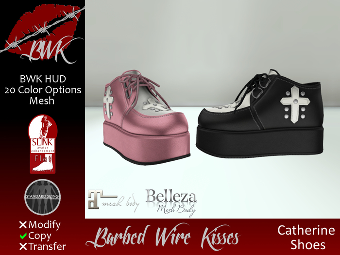 {BWK} Mesh Catherine Shoes (Boxed)