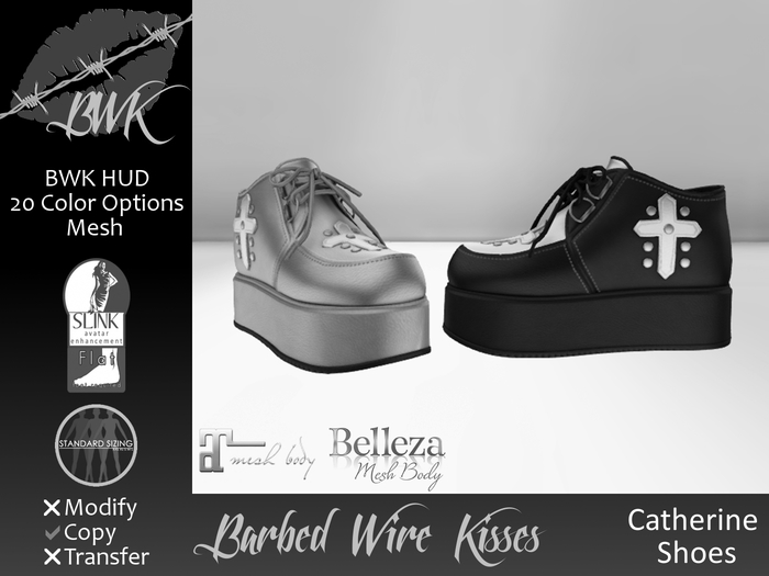 {BWK} DEMO Mesh Catherine Shoes (Boxed)