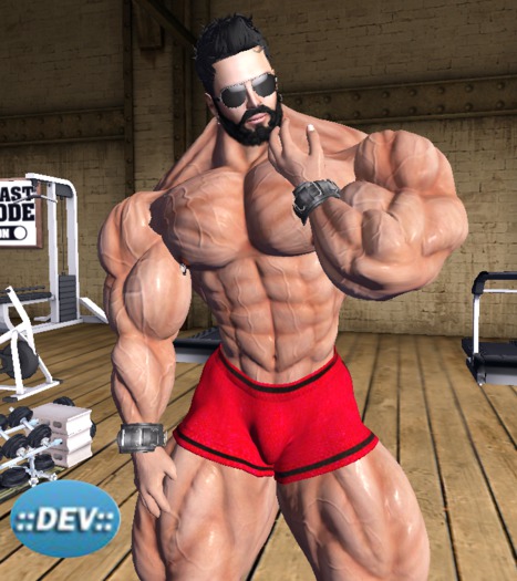 [D.Cavalieri] -  Mesh Shorts - Red