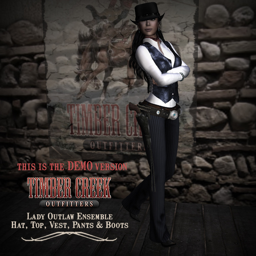 [Timber Creek] Lady Outlaw Ensemble-DEMO-Boxed