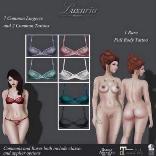 {Luxuria} Rosalie Tattoo RARE