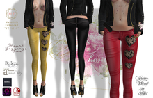 .::Pretty Hearts::. Applier Jeggings - Mesh Body Appliers