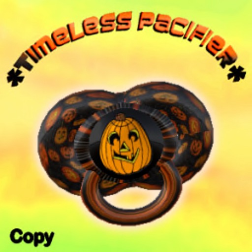 *Timeless Pacifier* Pumpkin - Black