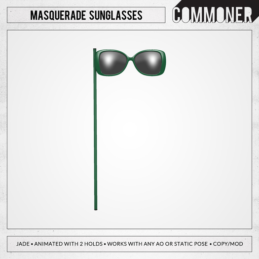 [Commoner] Masquerade Sunglasses / Jade