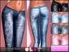 Alessandra poster lacey flower low rise jeans %286 colors%29