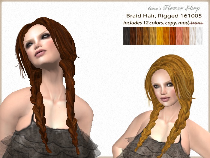 DEMO - (g.) Braid Hair, Rigged 161005